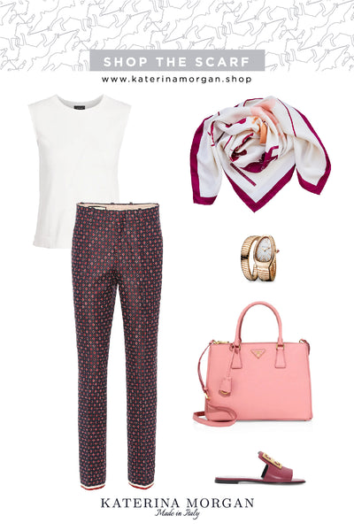 Burgundy and pink chic