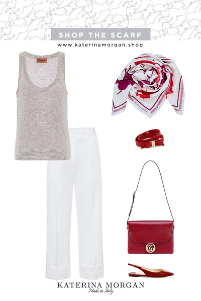 Red accessories outfit